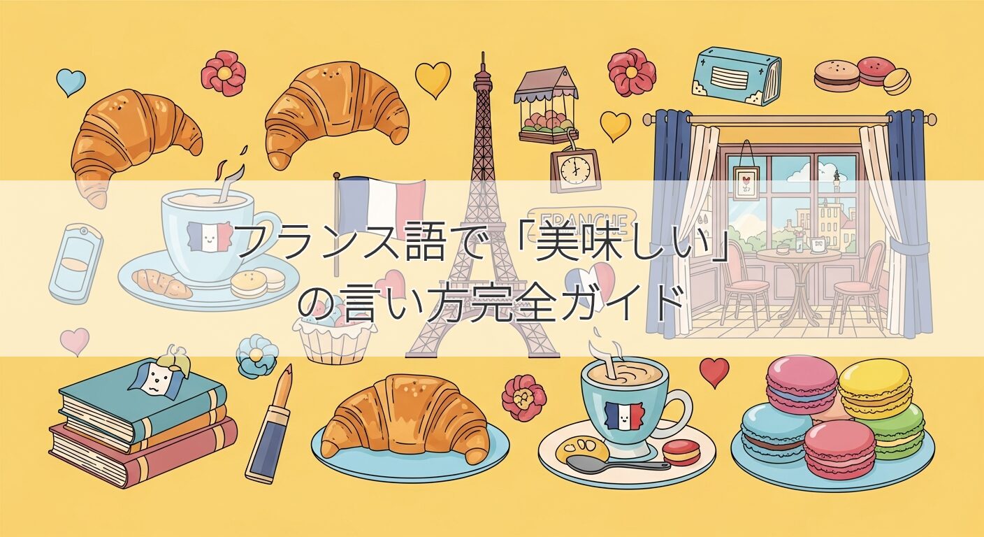 フランス語で「美味しい」の言い方完全ガイド